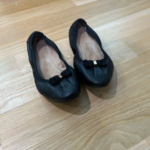 Black Ferragamo flats